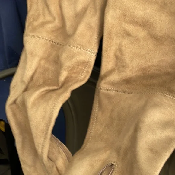 Charlotte Russe Over The Knee Faux Suede Tan Boots - Size 7 Great Condition - Picture 2 of 7
